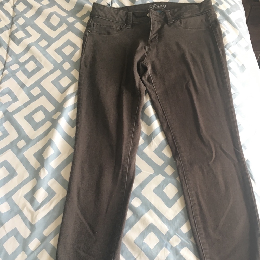 Dark gray pants